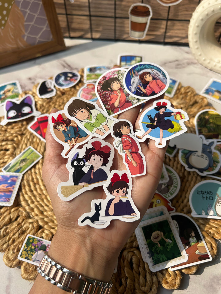 Studio Ghibli cartoon sticker pack for journaling – Shop ABC
