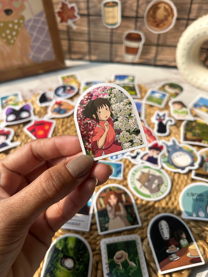Studio Ghibli cartoon sticker pack for journaling – Shop ABC