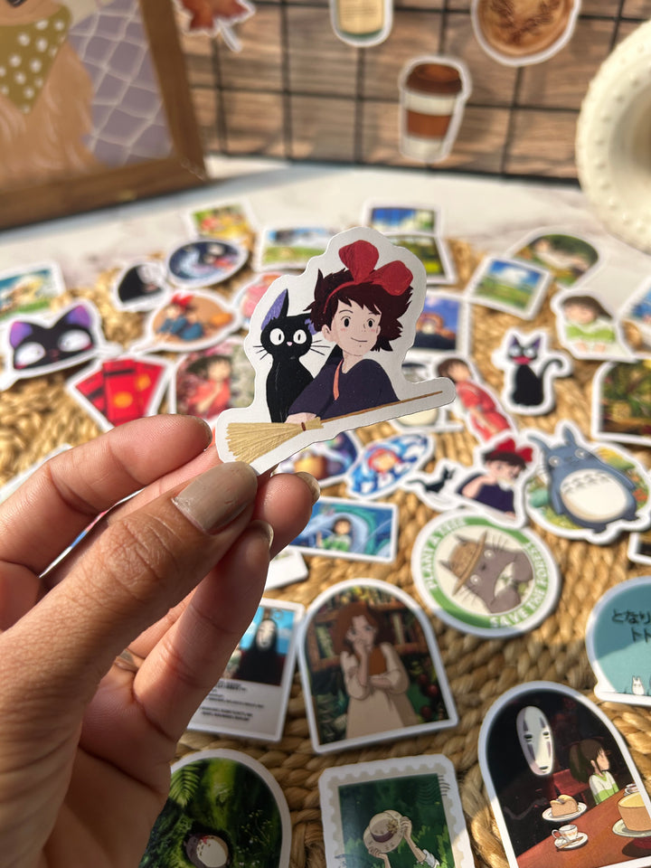 Studio Ghibli cartoon sticker pack for journaling – Shop ABC