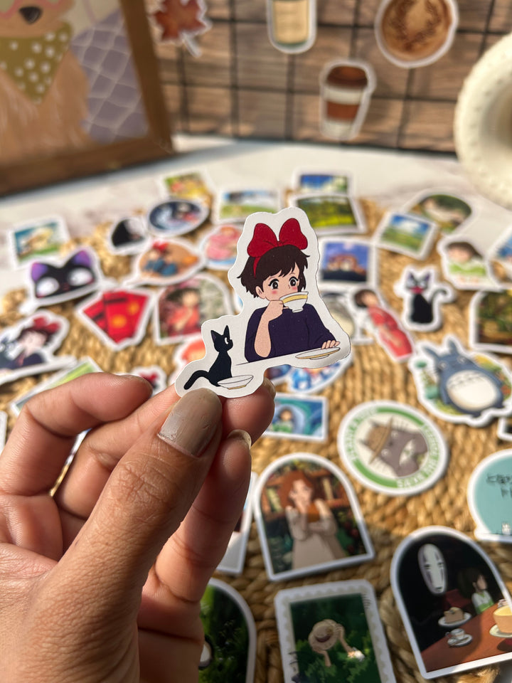 Studio Ghibli cartoon sticker pack for journaling – Shop ABC