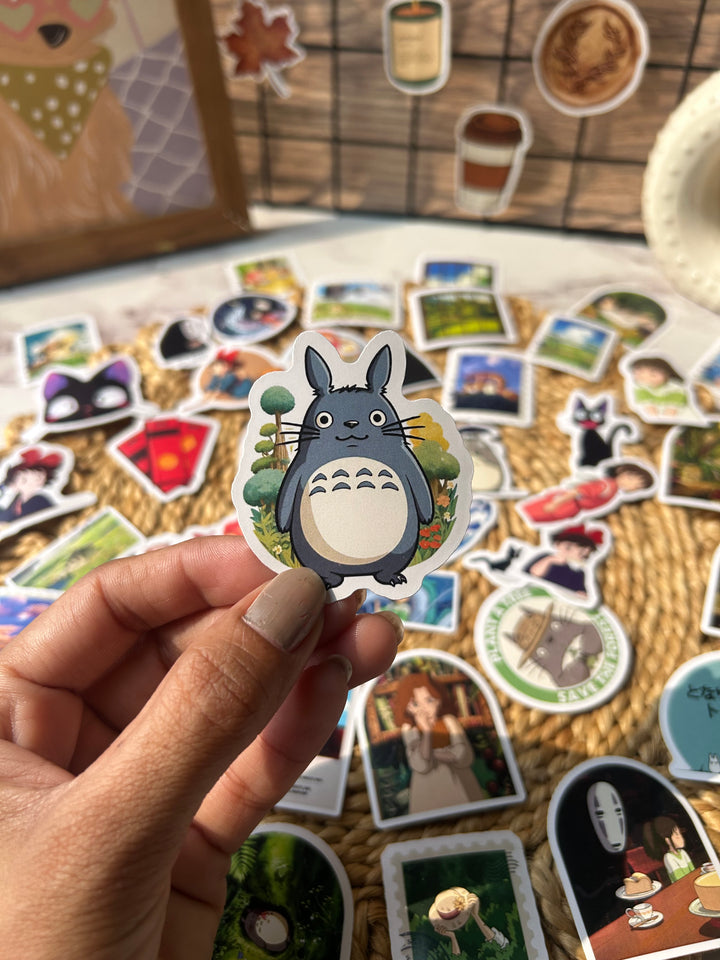 Studio Ghibli cartoon sticker pack for journaling – Shop ABC