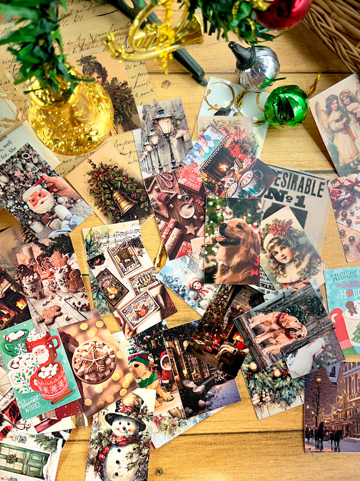 Christmas journaling kit with festive stickers, trees, and gifts – Shop ABC holiday pack