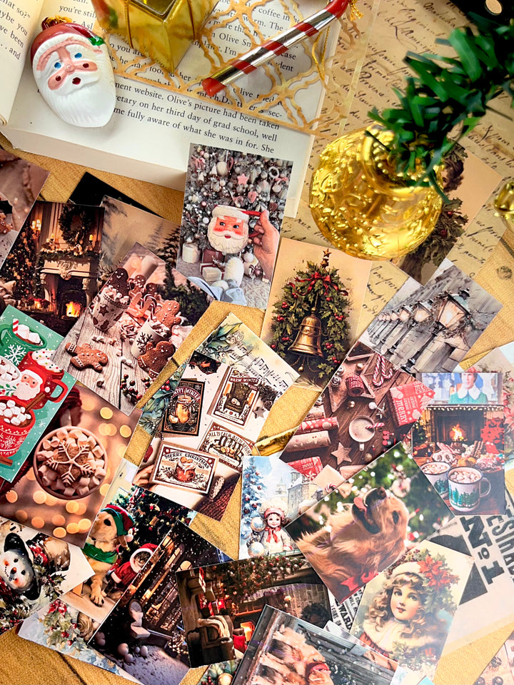 Christmas journaling kit with festive stickers, trees, and gifts – Shop ABC holiday pack