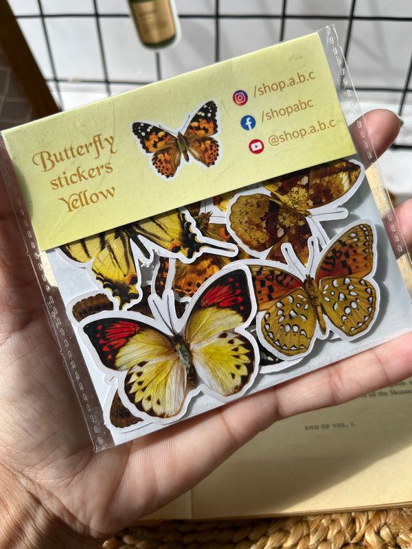 Butterfly stickers - variant Yellow