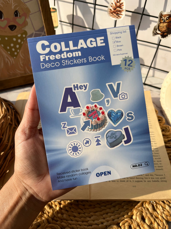 Journal Collage Deco Sticker Book - variant 03