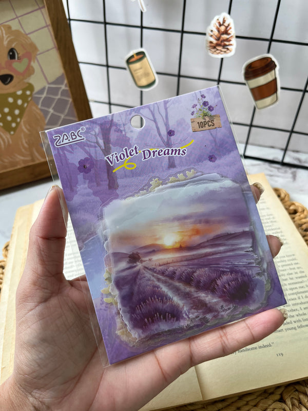Dreamy Landscape PET Stickers - variant 01