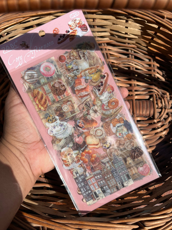 Vintage journal aesthetic PET stickers - variant 06