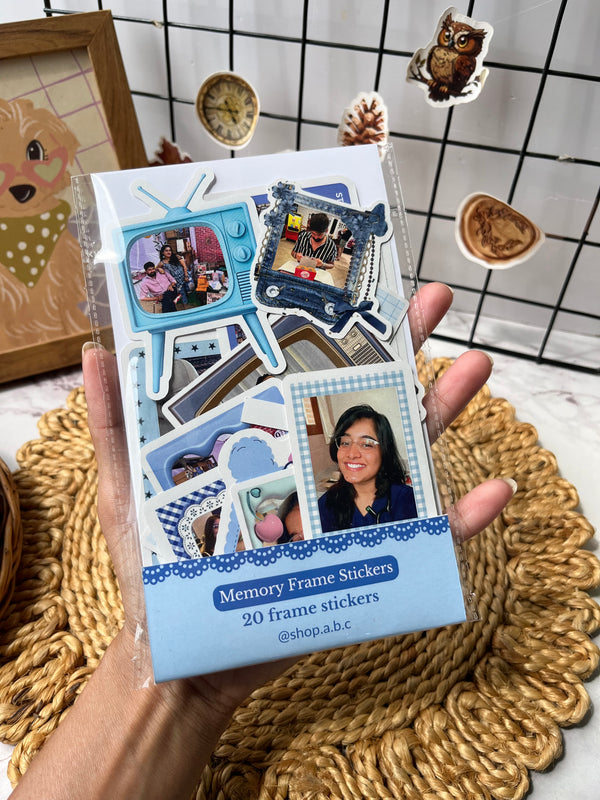 Memory frame stickers - Blue