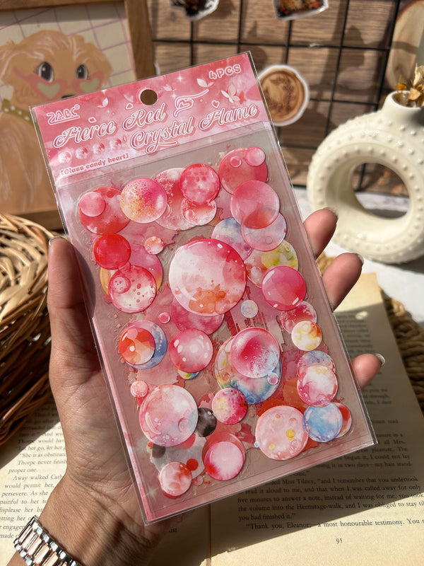 Journal bubble PET stickers - variant 06