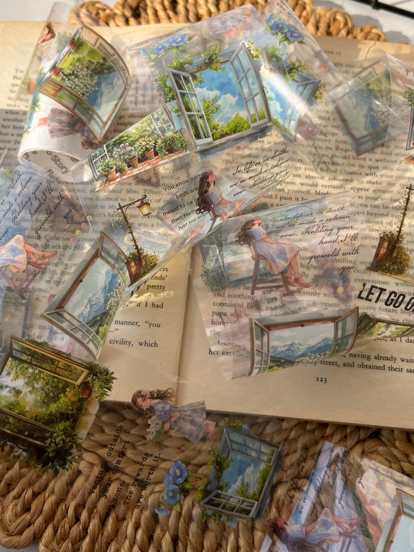 Through Her Window Girl PET
tape - variant 06