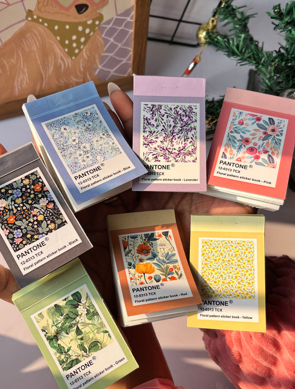 Combo of 7 - Floral Pattern Sticker book