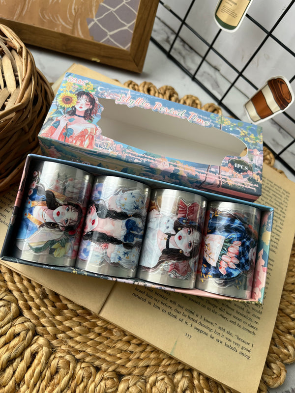 Floral Reverie Girl PET tape set - variant 01