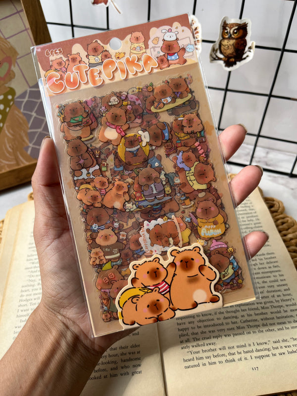 Cute Capybara stickers - variant 05
