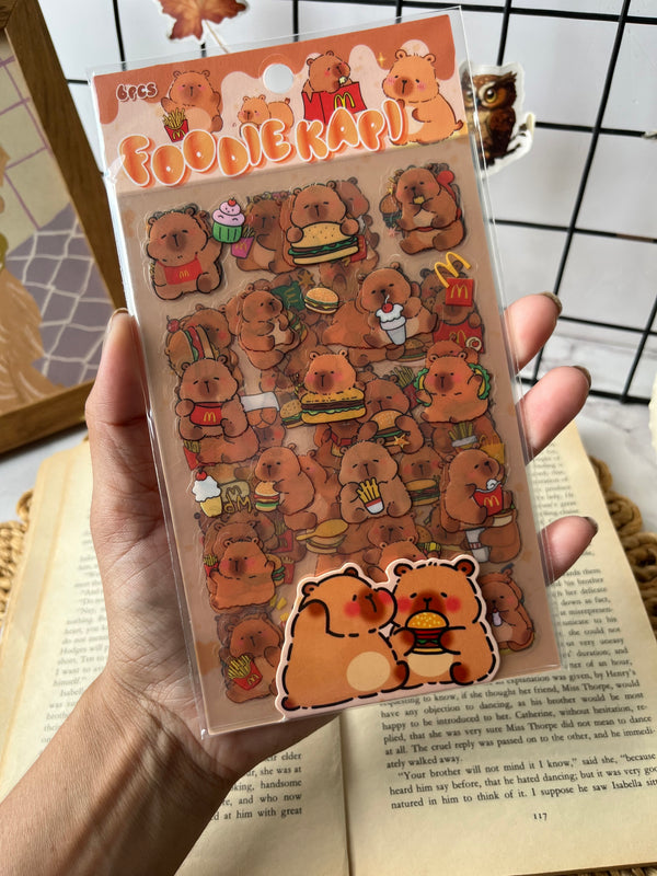 Cute Capybara stickers - variant 03