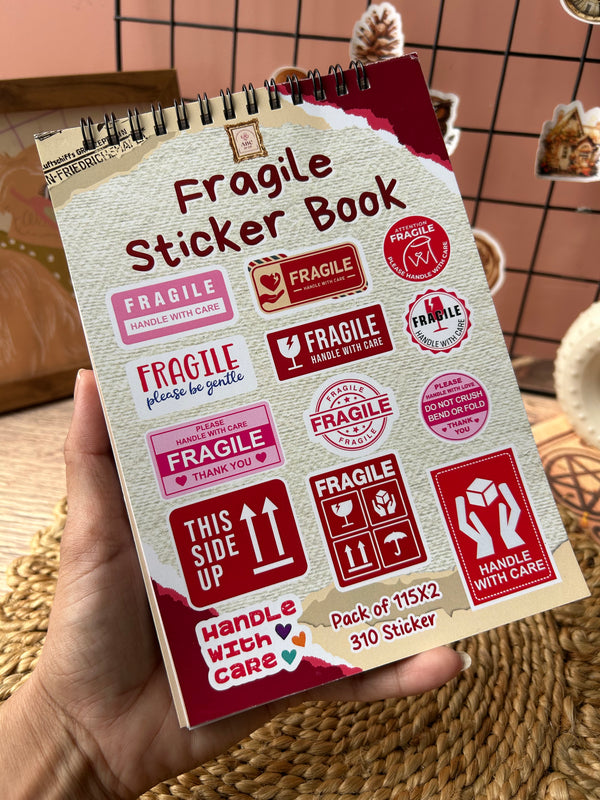 Fragile sticker book