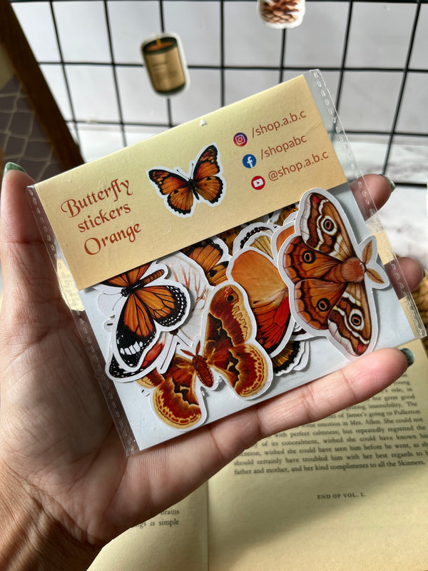 Butterfly stickers - variant Orange