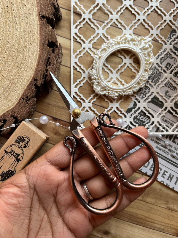 Vintage scissor - variant Copper