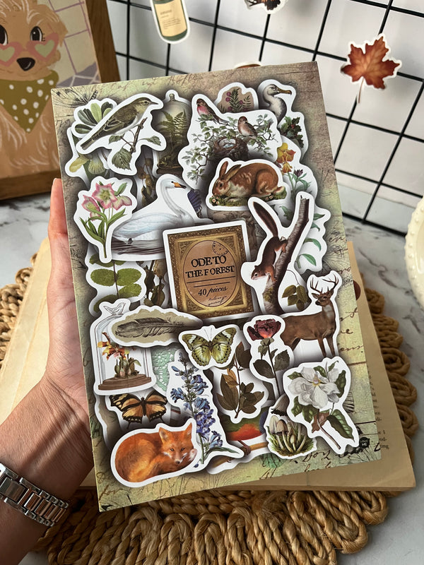 Vintage Time Evolution Journal Sticker Book