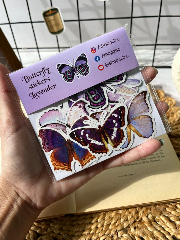 Butterfly stickers - variant Lavender