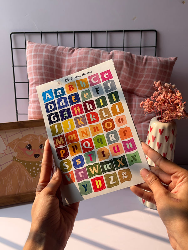 Block letter sticker - variant 02