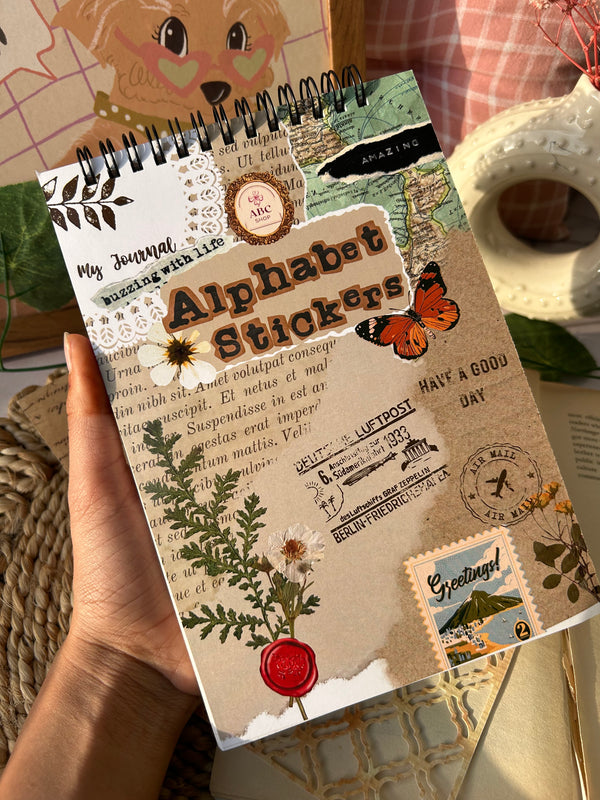 Alphabet sticker book