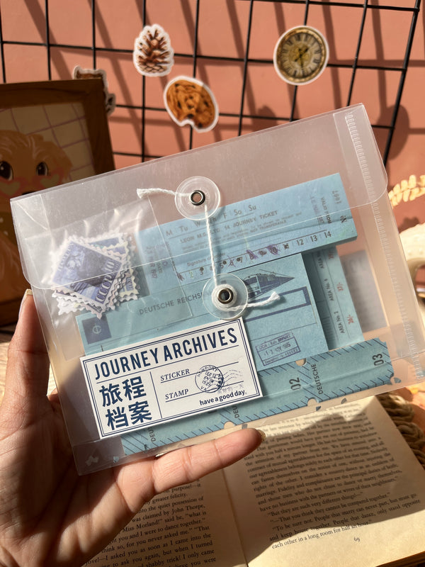 Journey Archives journaling kit - Blue