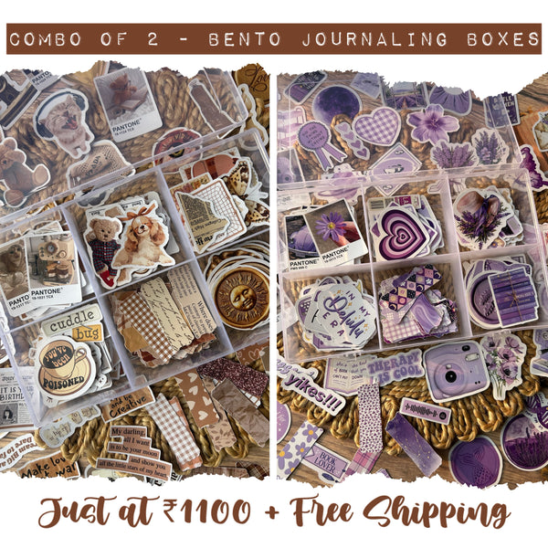 Combo of 2 - Bento Journaling Boxes