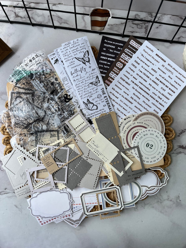 Vintage Script Journaling Kit