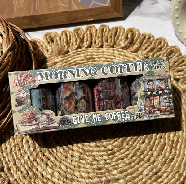 Morning Coffee PET tape set of 4