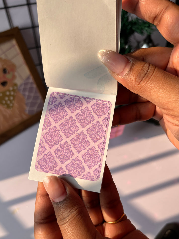Lavender floral sticker book with purple flowers – Shop ABC