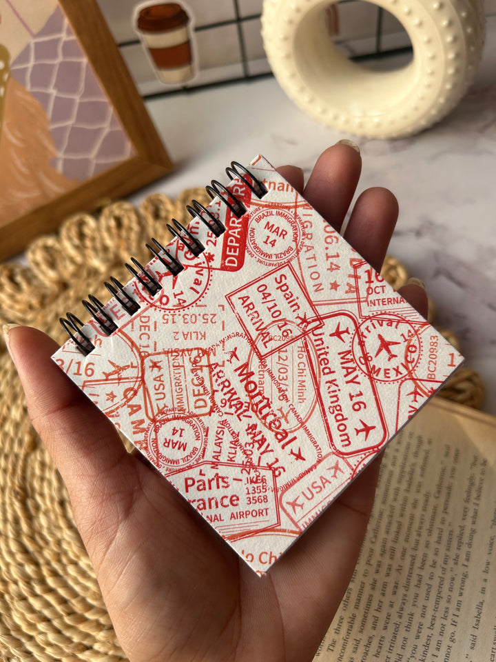 Red handmade paperpack book with textured sheets – Shop ABC