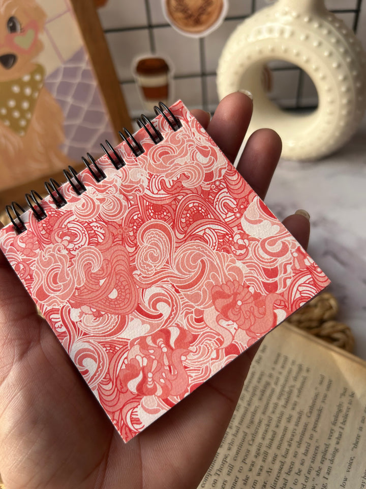 Red handmade paperpack book with textured sheets – Shop ABC