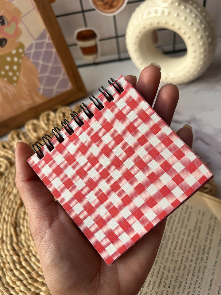 Red handmade paperpack book with textured sheets – Shop ABC