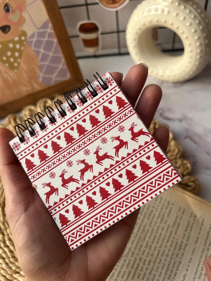 Red handmade paperpack book with textured sheets – Shop ABC