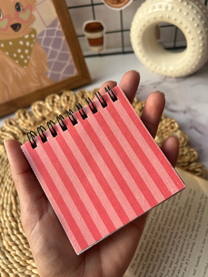 Red handmade paperpack book with textured sheets – Shop ABC