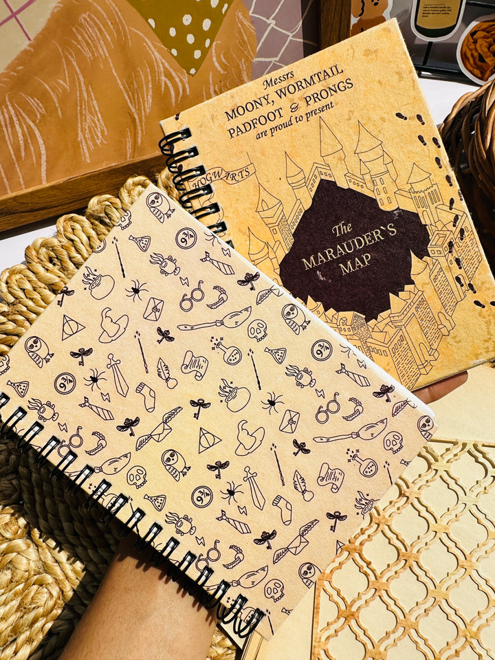 Harry Potter Marauder’s Map handmade paper journal featuring Hogwarts-themed vintage design for journaling and gifting – Shop ABC