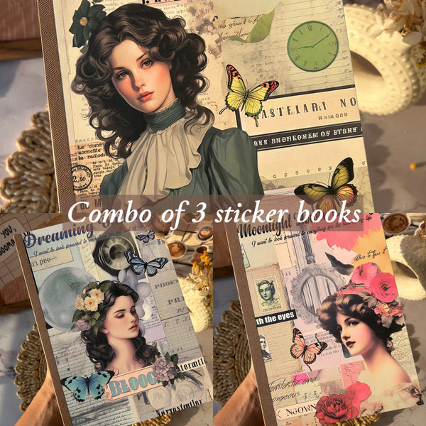 Combo of 3 - Big Retro journal sticker book