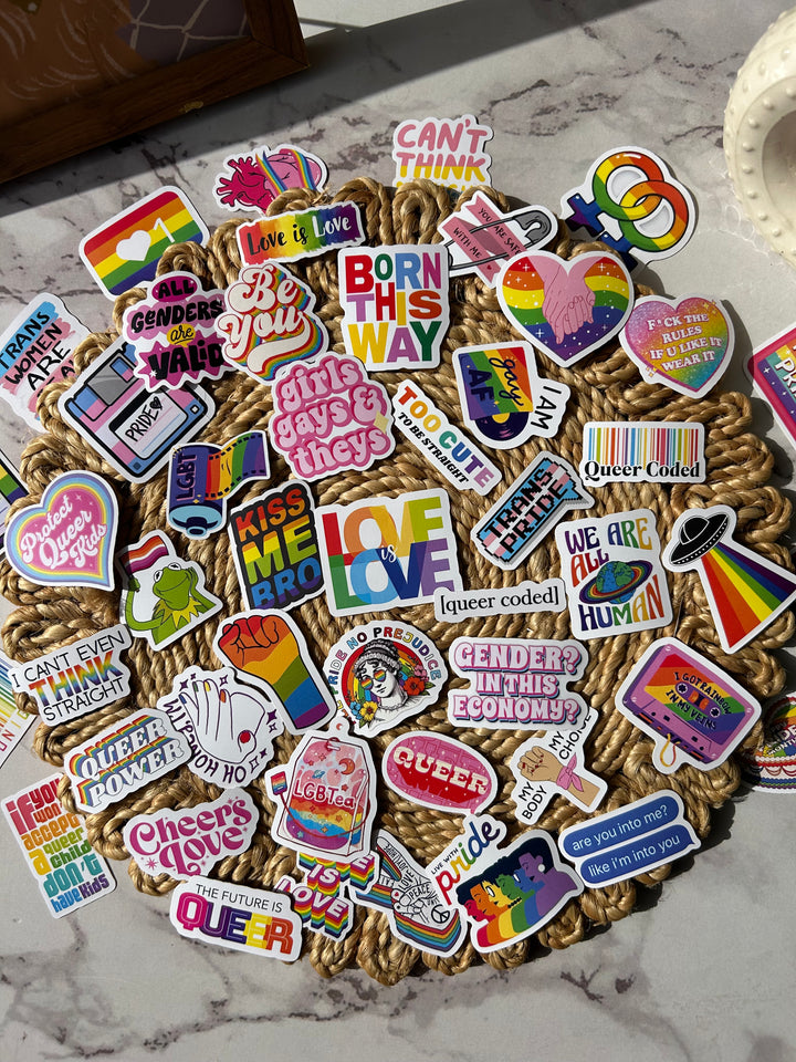 Love is Love pride journaling kit with rainbow stickers and LGBTQ+ theme – Shop ABC product