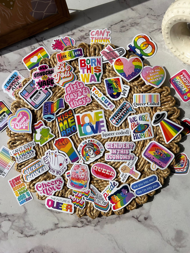 Love is Love pride journaling kit with rainbow stickers and LGBTQ+ theme – Shop ABC product
