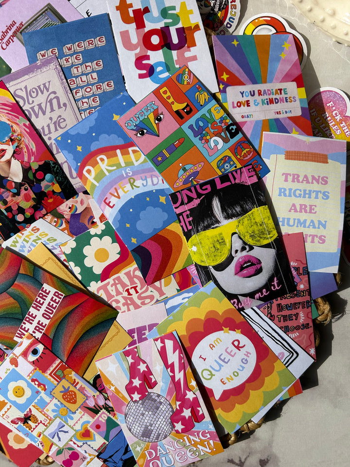 Love is Love pride journaling kit with rainbow stickers and LGBTQ+ theme – Shop ABC product