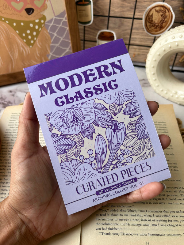 Shop ABC purple magazine paperpack book for aesthetic purple bullet journaling & DIY journal ideas.