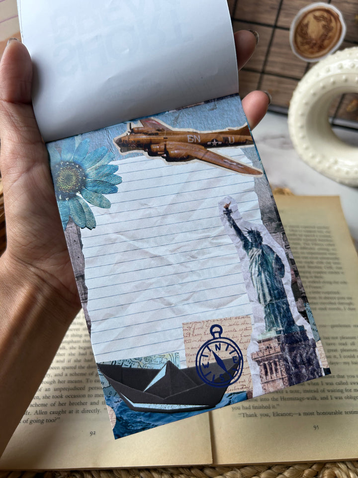 Shop ABC blue magazine paperpack for aesthetic blue journaling, bullet journal ideas & creative spreads.