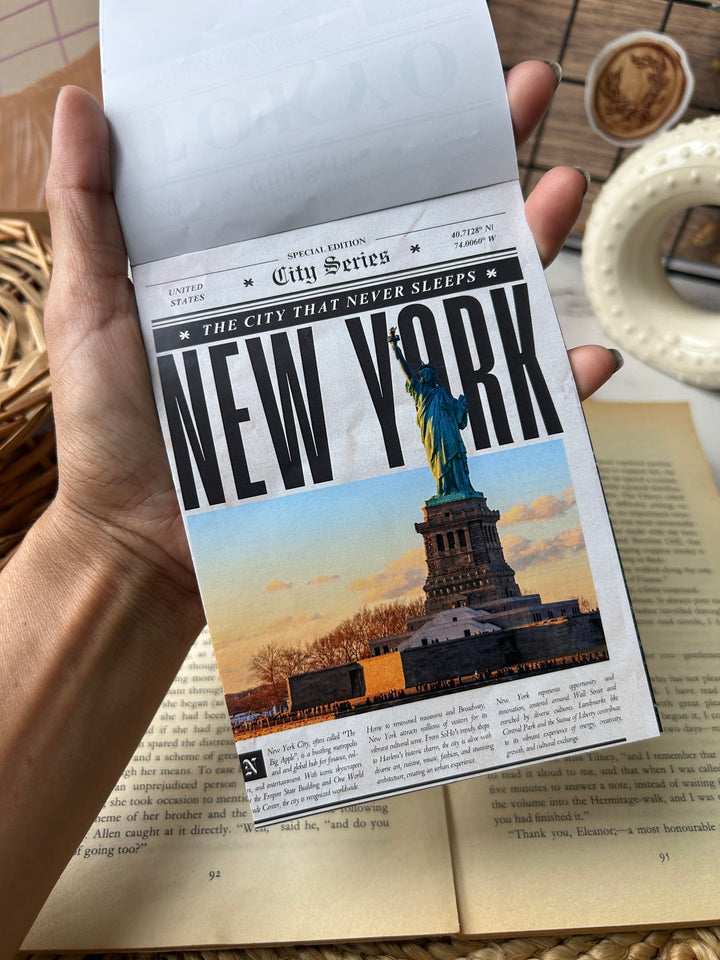 Shop ABC blue magazine paperpack for aesthetic blue journaling, bullet journal ideas & creative spreads.