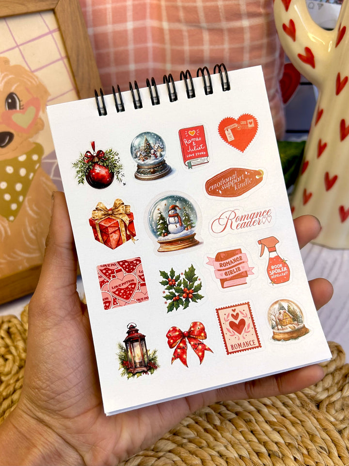 Cute red color sticker book with vinyl stickers – Shop ABC