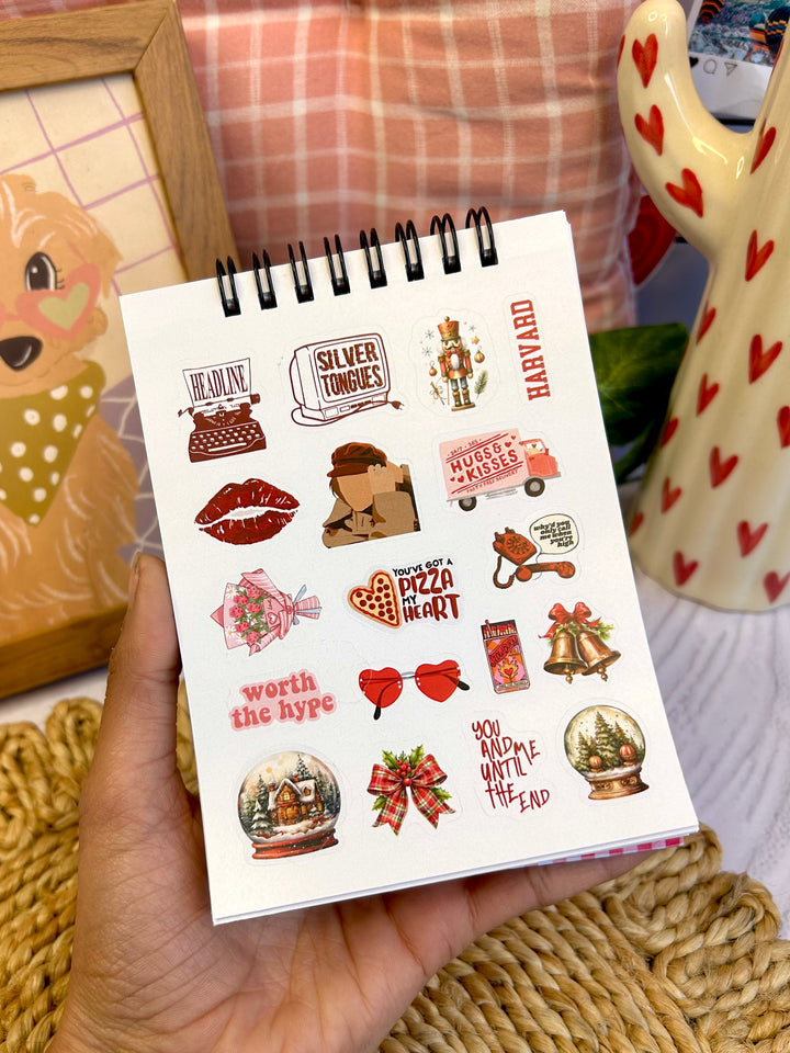 Cute red color sticker book with vinyl stickers – Shop ABC