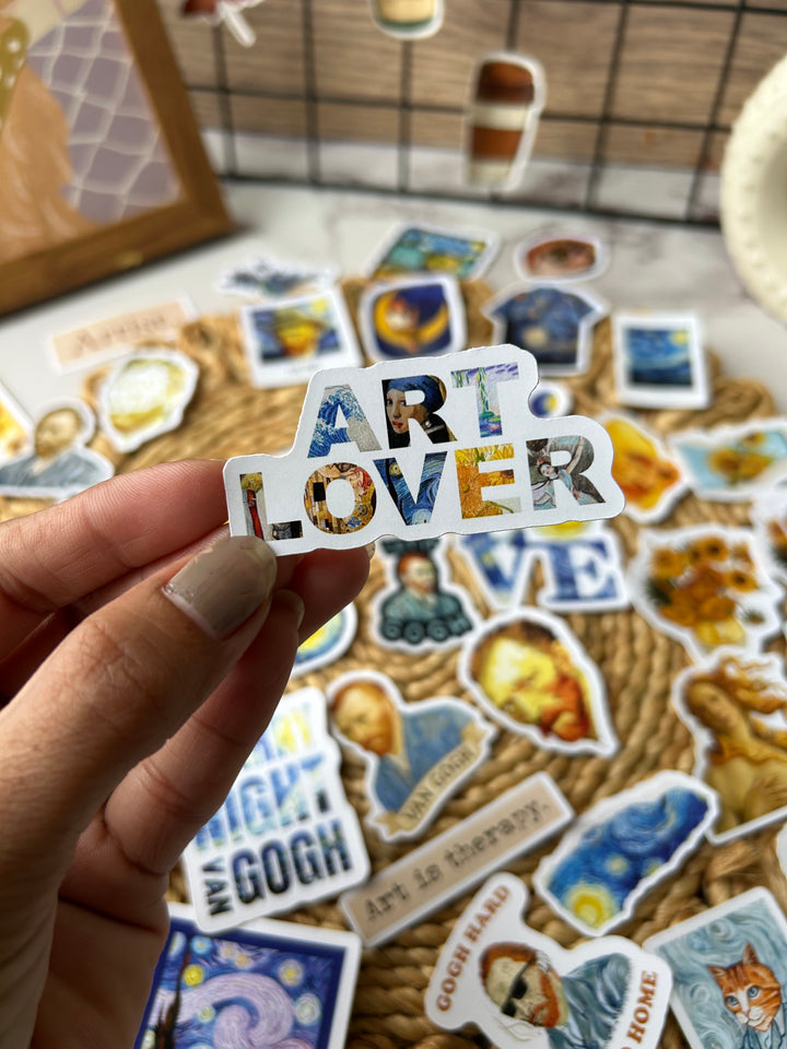 Van Gogh journaling kit with Starry Night stickers, Van Gogh stationery, and art-themed journaling supplies for planners and creative projects – Shop ABC