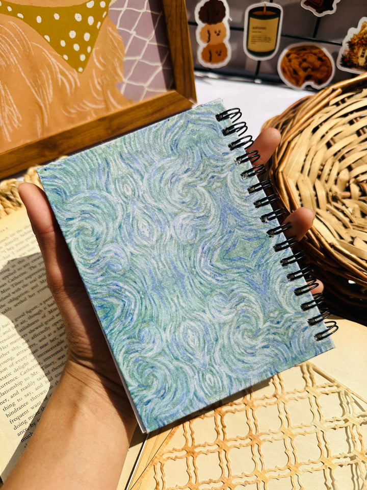 Van Gogh self portrait handmade paper journal featuring vintage art cover, textured pages, and artistic notebook design – Shop ABC