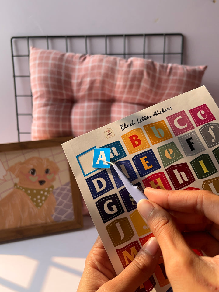 Block Letter Sticker Pack-02 for journaling – Shop ABC